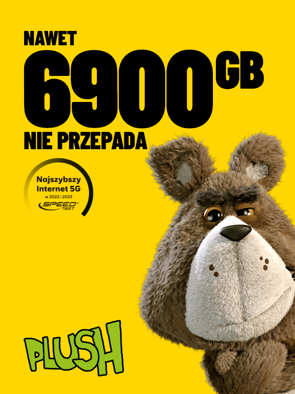 6900 GB internetu w Plushu które nie przepada - promocja