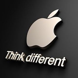 apple logo intro think different