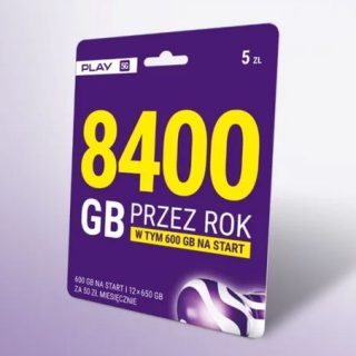 Play daje 8400GB w Play na kartę