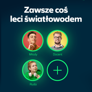 Plus Światłowód dla studenta grafika