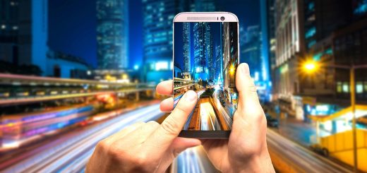 smartphone noc budynki