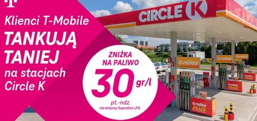 T-Mobile tańsze tankowanie na Circle K