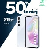 Samsung Galaxy a35 5g - grafika 50 procent taniej