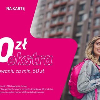 T-Mobile na kartę - 20zł ekstra