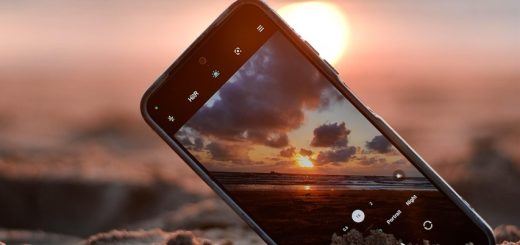 smartfon zachód słońca