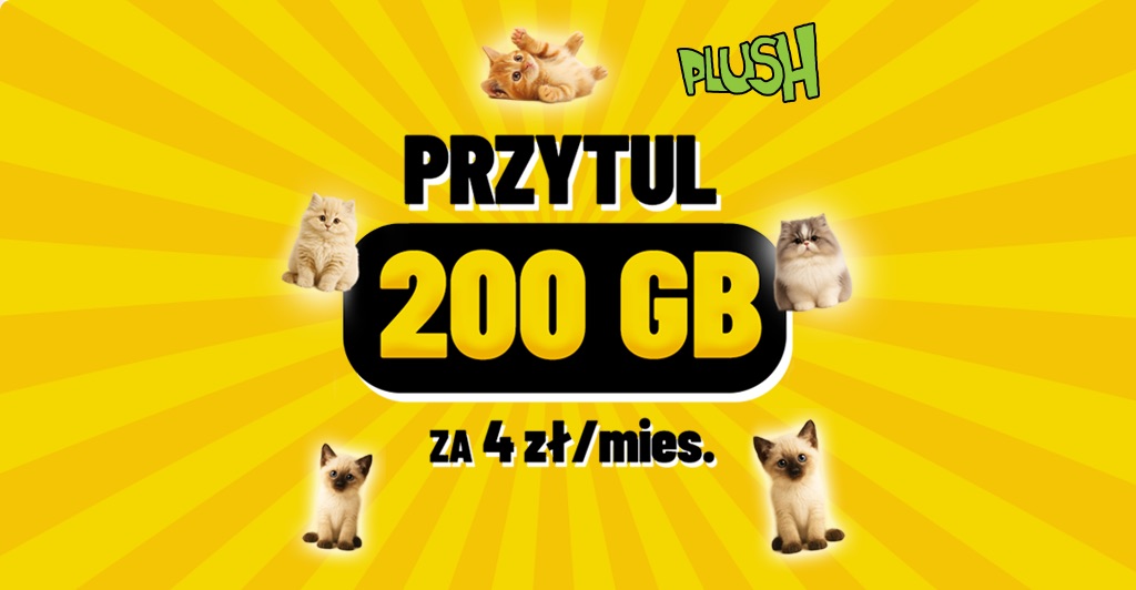 plush przytul 200GB internetu