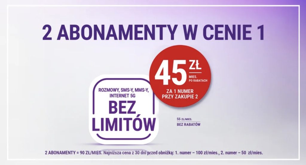 Play - dwa abonamenty w cenie jednego
