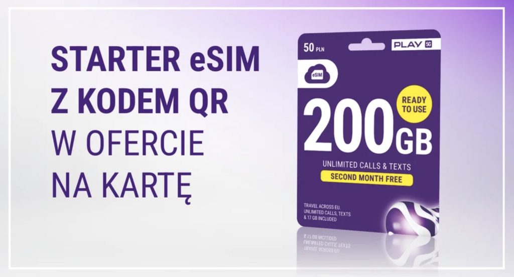 Play eSIM - oferta na kartę